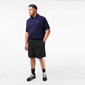 Lacoste SPORT Big Fit Jersey Lined Shorts Black | LBGX-35289