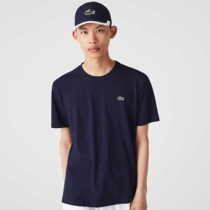 Lacoste SPORT Breathable T-Shirt Navy Blue | CTZS-04329