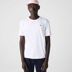 Lacoste SPORT Breathable T-Shirt White | MIEU-35246