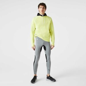 Lacoste SPORT Leggings Grey Chine / Black / White | CDRQ-70465