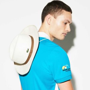 Lacoste SPORT Miami Open Woven Tennis Hat With Cord Beige | VYNK-74968