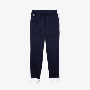 Lacoste SPORT Pique Jogging Pants Navy Blue / White / Navy Blue | JVLS-23081