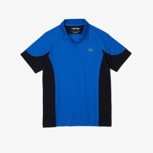 Lacoste SPORT Regular Fit Colorblock Golf Polo Blue / Navy Blue | JFWG-16409