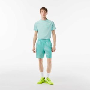 Lacoste SPORT Shorts Light Green / Green / Yellow | BUIK-21907