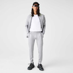 Lacoste SPORT Tapered Trackpants Grey Chine / Light Grey | FHTW-26954