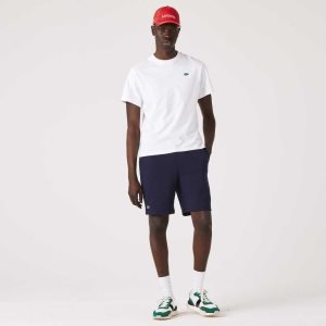 Lacoste SPORT Tennis Fleece Shorts Navy Blue | CYIN-09527