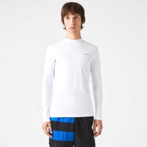 Lacoste SPORT Thermal T-Shirt White | JRAE-79306