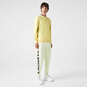 Lacoste Slim Fit Branded Trackpants Yellow | AUFL-25346
