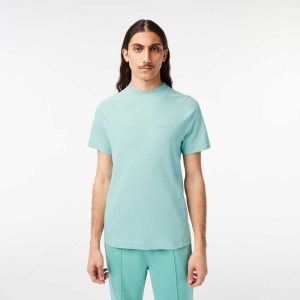 Lacoste Slim Fit Organic Cotton Pique T-Shirt Mint | KUZC-03176