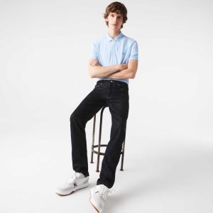 Lacoste Slim Fit Stretch Cotton Denim Pants Blue | BIPA-50237