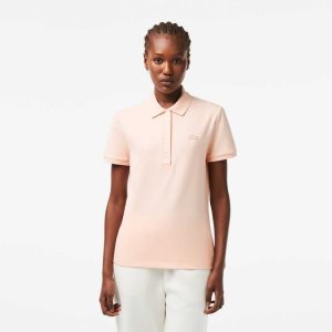 Lacoste Slim Fit Stretch Cotton Pique Polo Light Pink | JGRD-20571