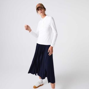 Lacoste Slim Fit Stretch Pique Polo White | KARJ-98421