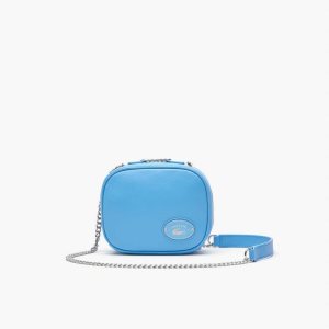 Lacoste Small Grained Leather Crossover Bag Argentine | ANSO-08475