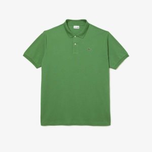 Lacoste Tall Fit Cotton Petit Pique Polo Green | IOQF-97158