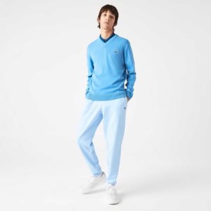 Lacoste Tapered Fit Fleece Trackpants Blue | IBQJ-83079
