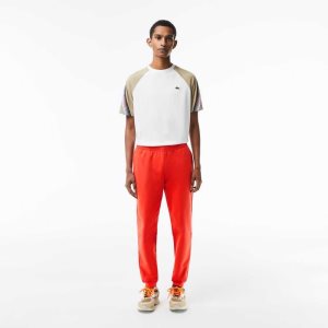 Lacoste Tapered Fit Fleece Trackpants Orange | XYUG-01324
