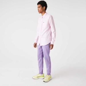 Lacoste Tapered Fit Fleece Trackpants Purple | RBQZ-80432