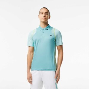 Lacoste Tennis Recycled Polyester Polo Shirt Mint | EOUK-72406