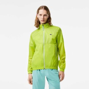 Lacoste Tennis x Novak Djokovic Zip Jacket Yellow | LEFJ-54279