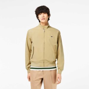 Lacoste Water-Repellent Light Twill Jacket Beige | KSWA-51248