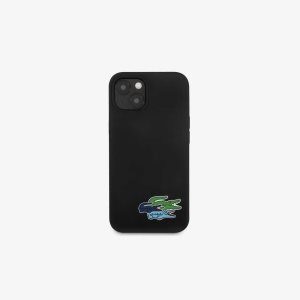 Lacoste silicone iPhone 14 Case Black | NRXW-93087