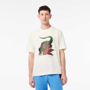 Lacoste x Netflix Organic Cotton T-Shirt Stranger Things | WNKB-24571