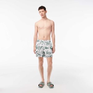 Lacoste x Netflix Printed Swim Trunks Multicolor | NDLK-38697