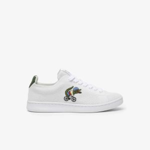 Lacoste x Netflix Sex Education Carnaby Piquee Sneakers White/Green | WTVX-03246
