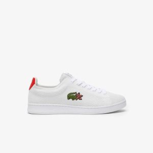 Lacoste x Netflix Stranger Things Carnaby Piquee Sneakers White / Red | NXCS-53824