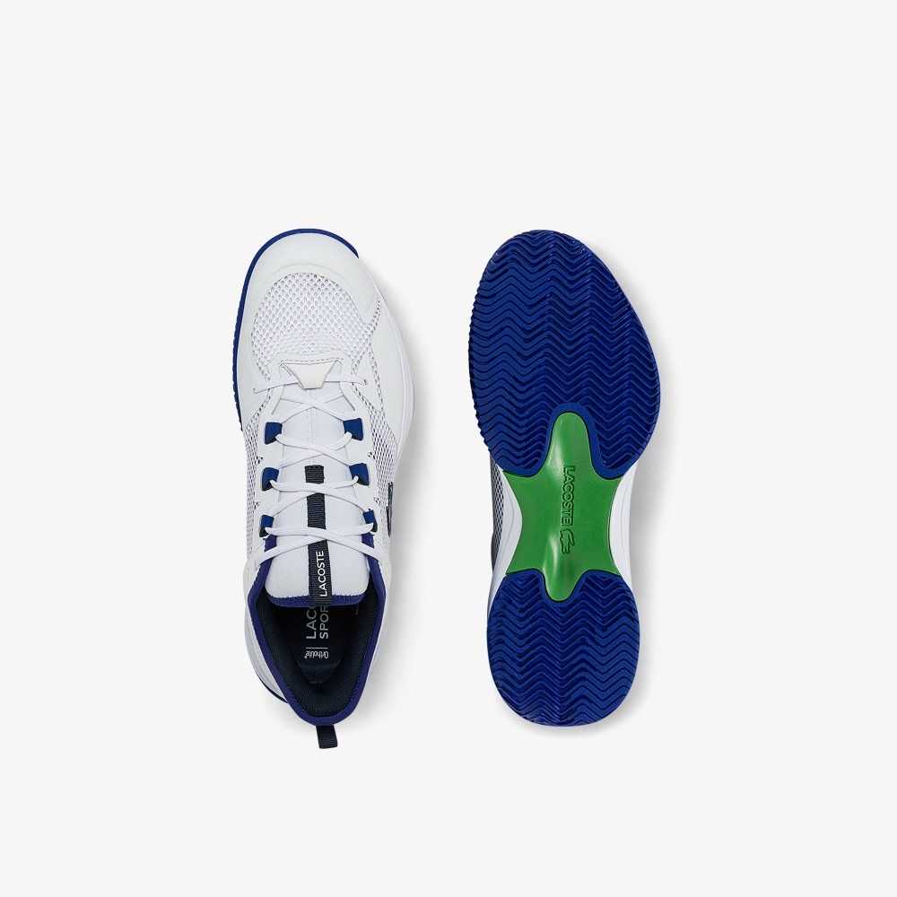 Lacoste AG-LT21 Tennis Shoes White/Blue | HWYC-70956