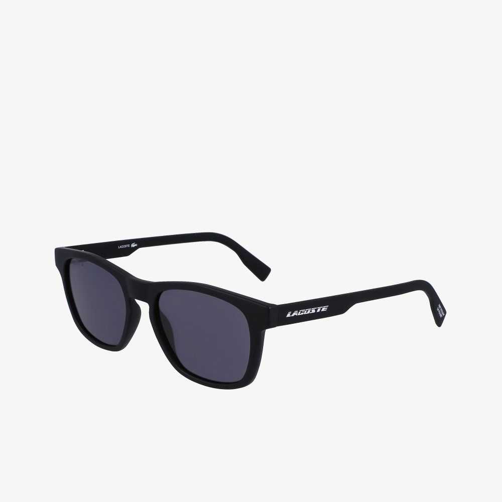Lacoste Active Sunglasses Black/Blue | TXUZ-65472