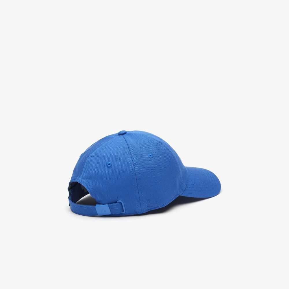 Lacoste Adjustable Organic Cotton Twill Cap Blue | GMSP-16827