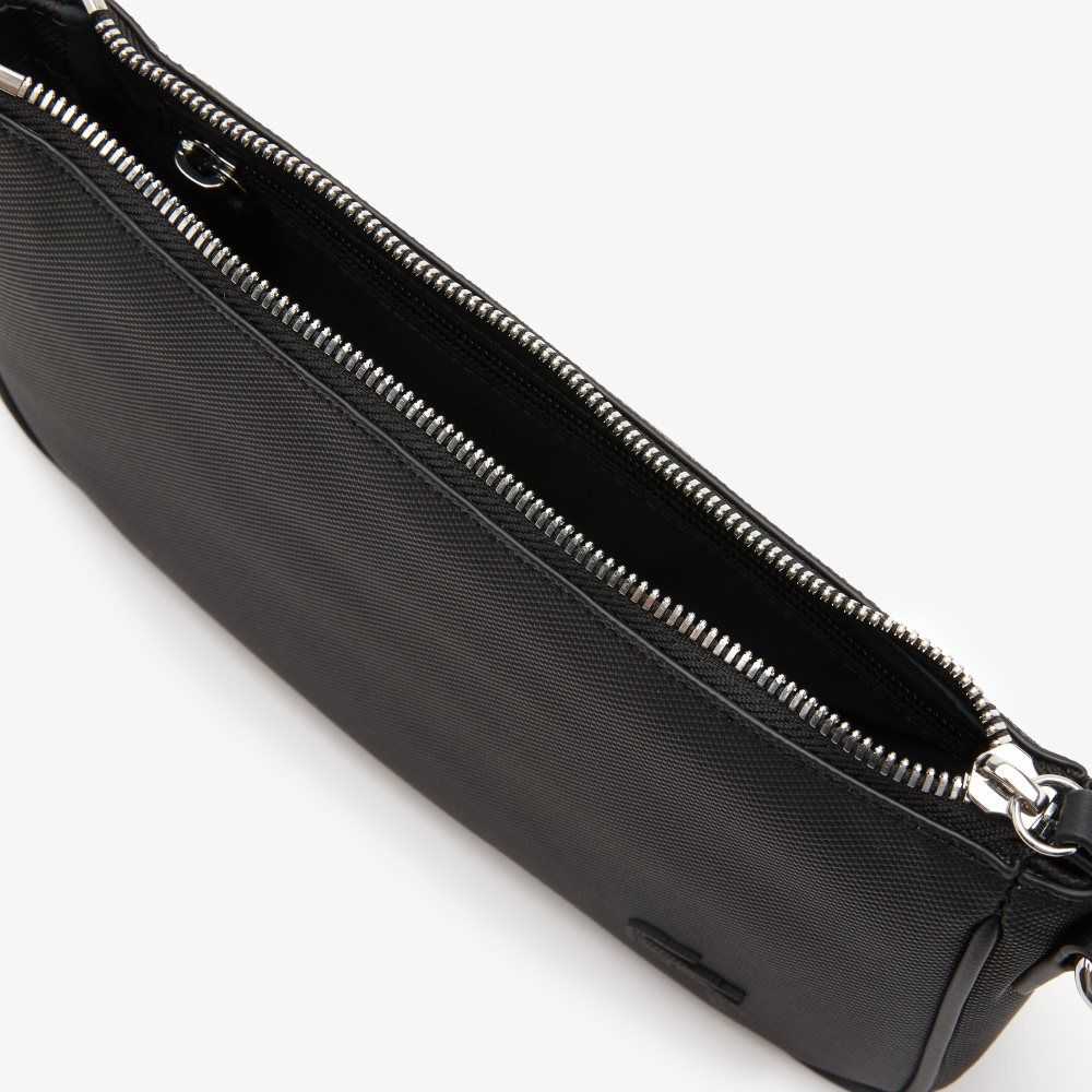Lacoste Adjustable Strap Crossbody Bag Black | LPFY-25968