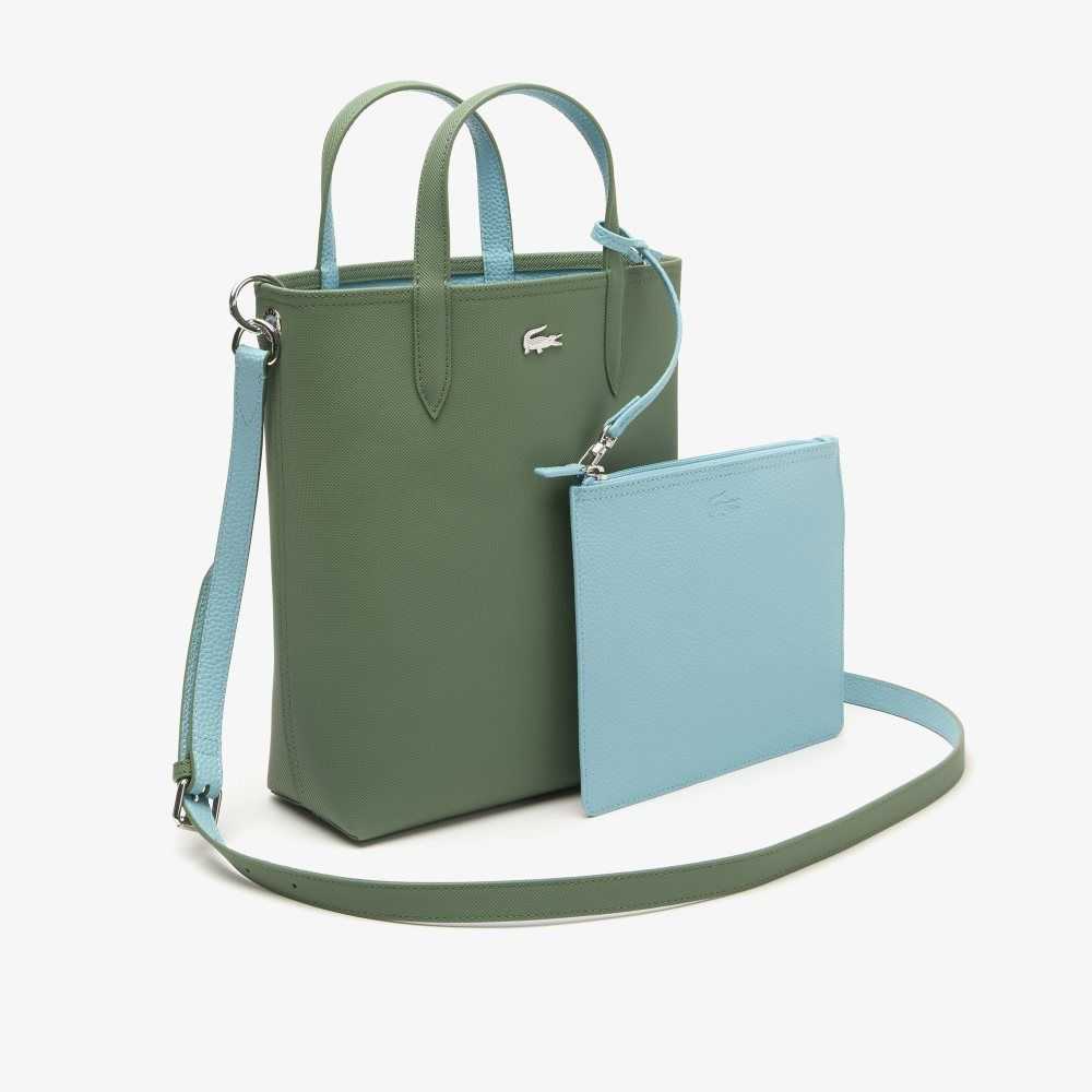 Lacoste Anna Reversible Coated Canvas Tote Bag Frene Littoral | DHUE-67935