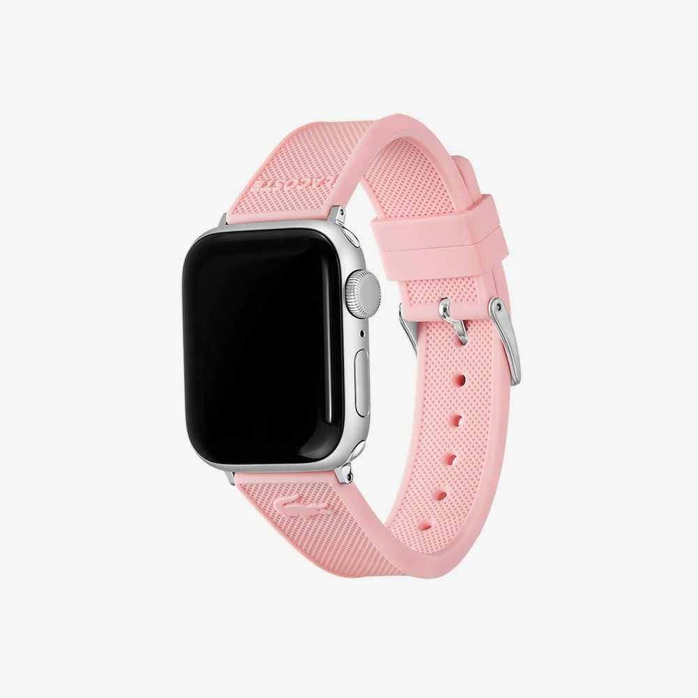 Lacoste Apple Watch Strap Black | XQFW-12605