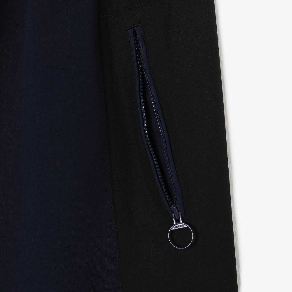 Lacoste Badge Colorblock Trackpants Navy Blue / Black | DPSZ-01467
