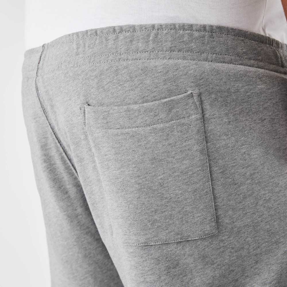 Lacoste Big Fit Cotton Fleece Trackpants Grey Chine | RAYT-20153