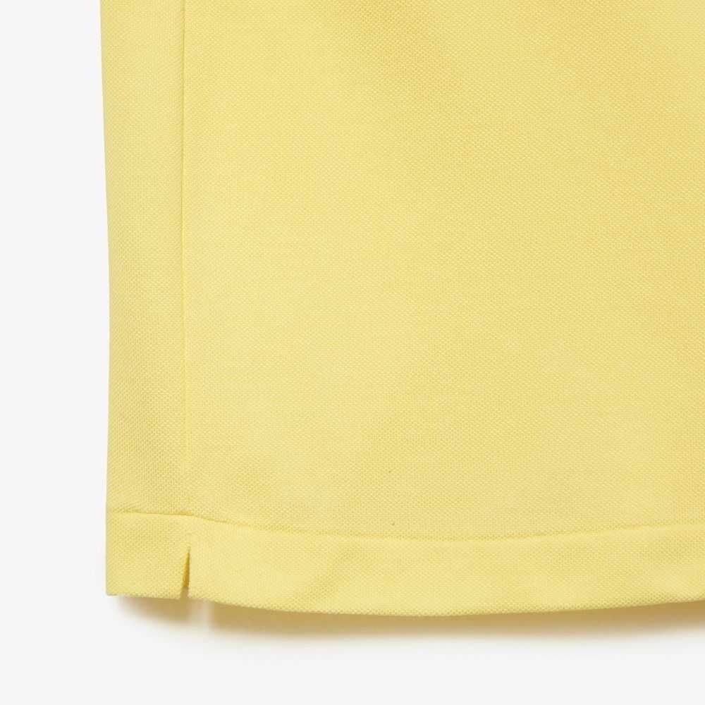 Lacoste Big Fit Cotton Petit Pique Polo Yellow | PKNG-67953