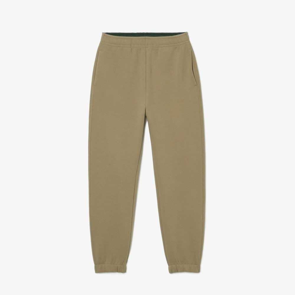 Lacoste Blended Cotton Joggers Beige | BZYP-49678