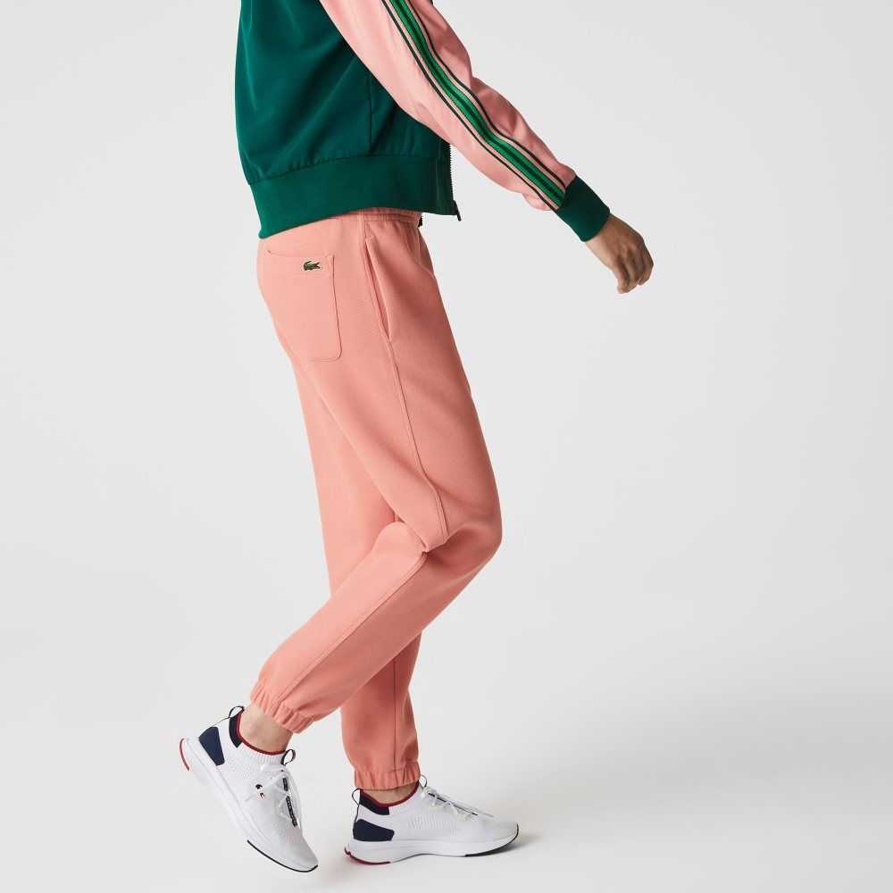 Lacoste Blended Cotton Joggers Pink | JMYN-05874