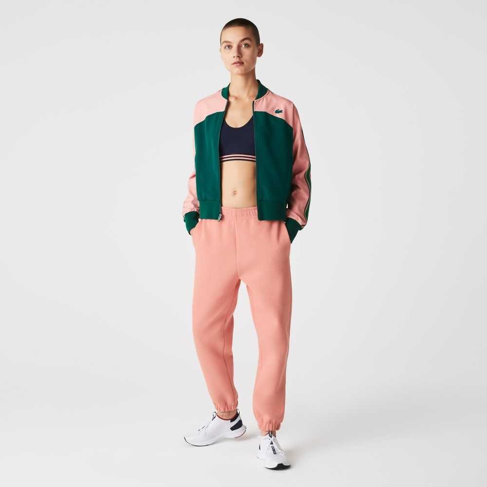 Lacoste Blended Cotton Joggers Pink | JMYN-05874