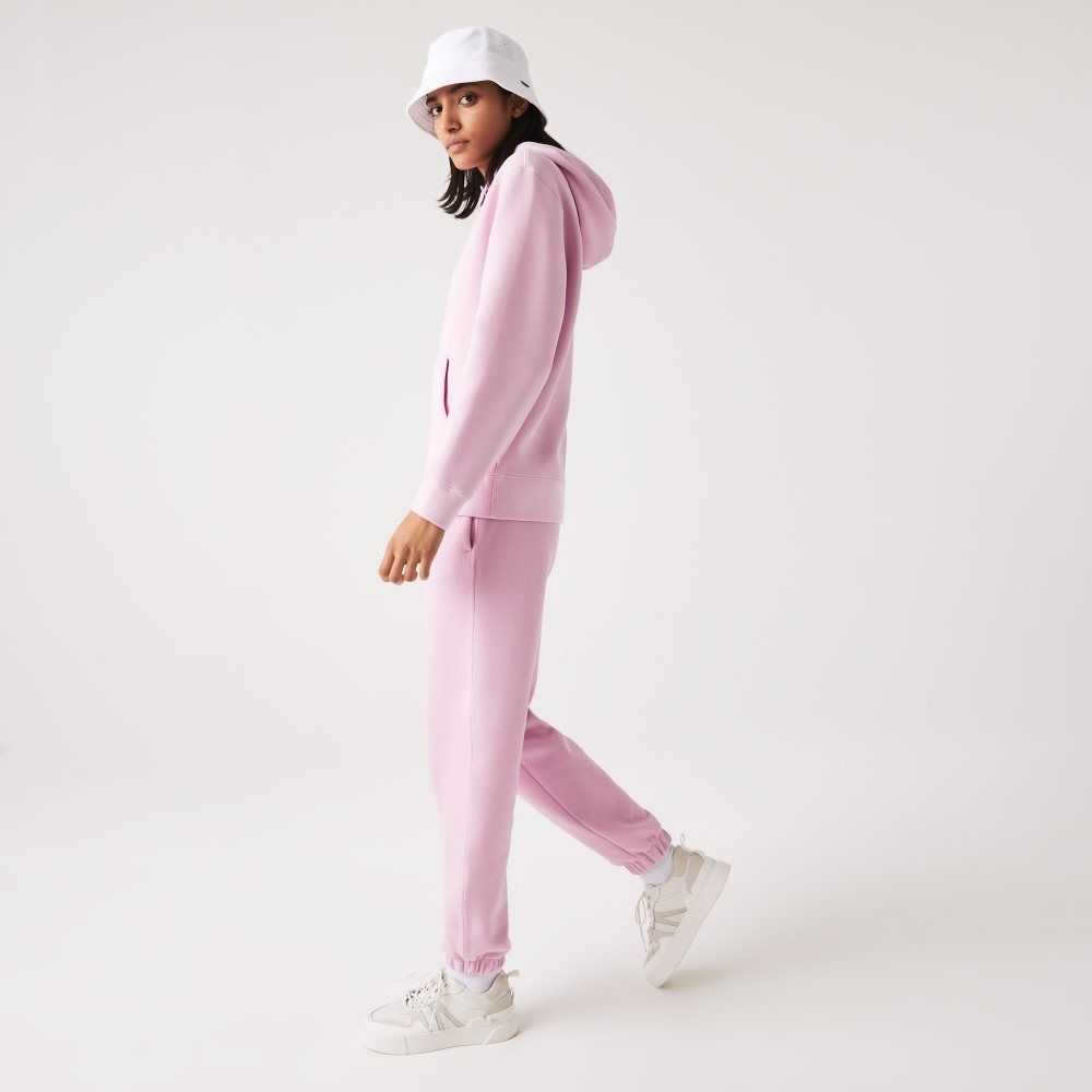 Lacoste Blended Cotton Joggers Pink | QMEI-93761