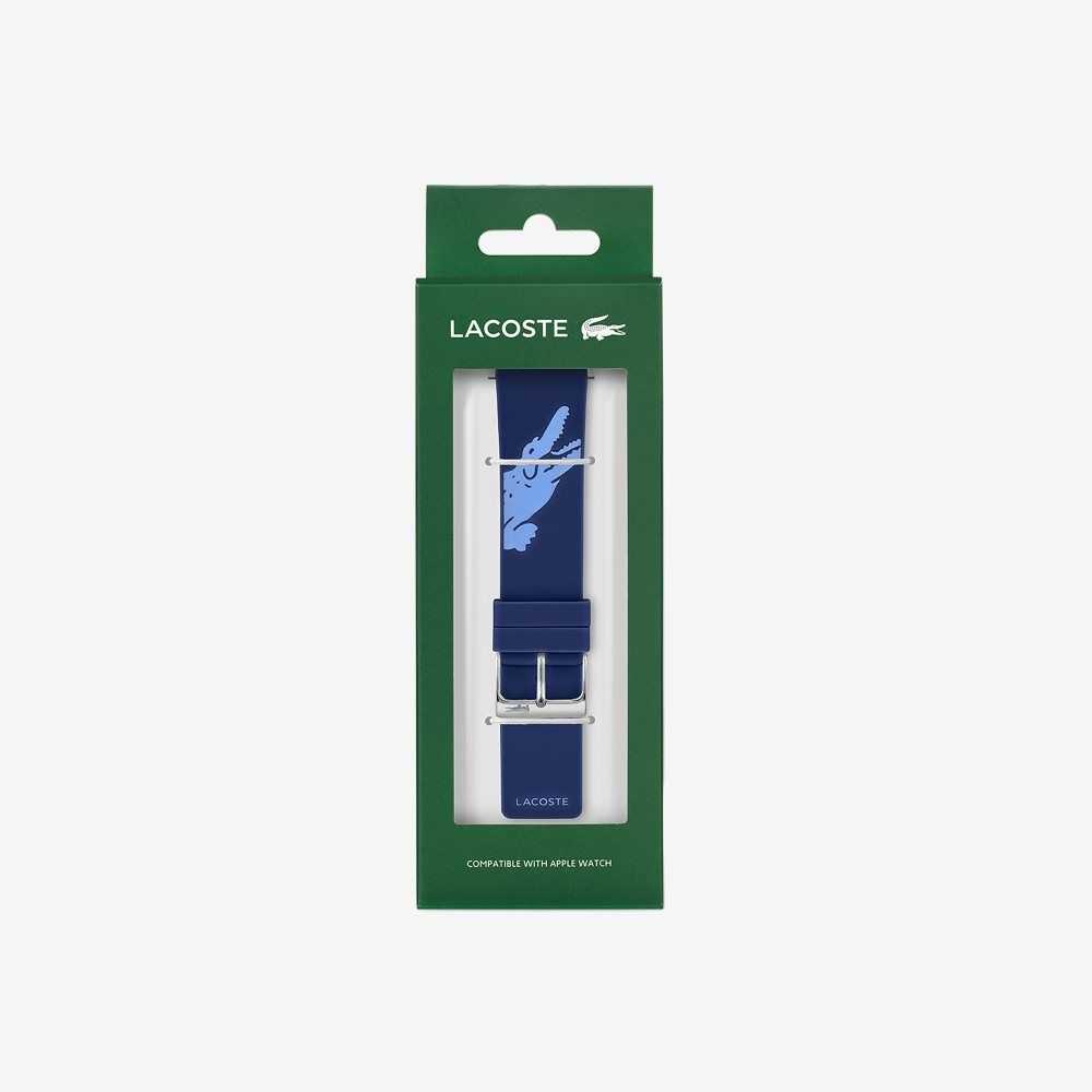 Lacoste Blue Strap For Apple Watch Blue | GAXQ-03516