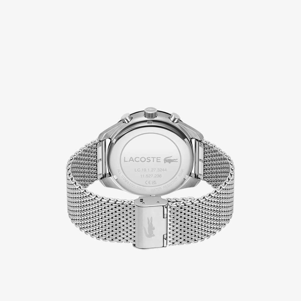 Lacoste Boston Stainless Steel Chronograph Watch Grey | SAQC-46981