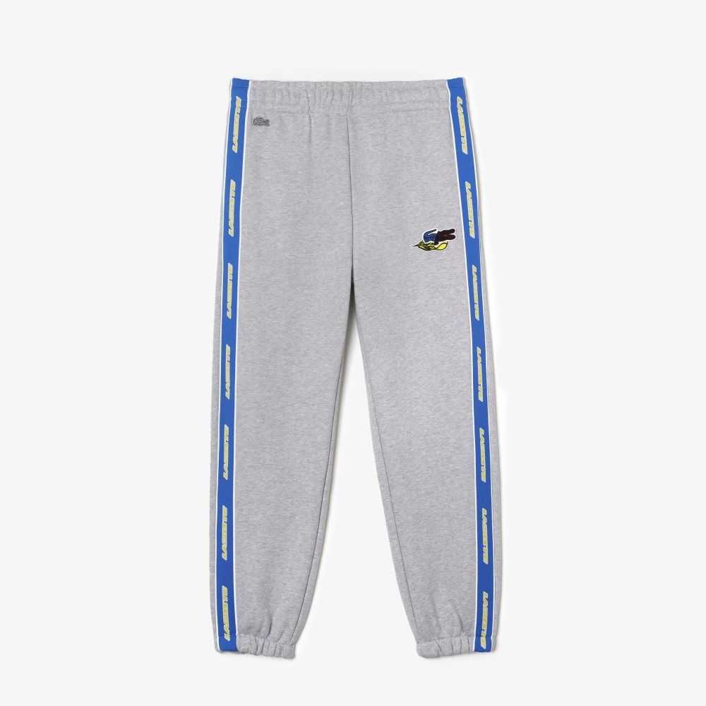 Lacoste Branded Band Trackpants Grey Chine | OQER-01872