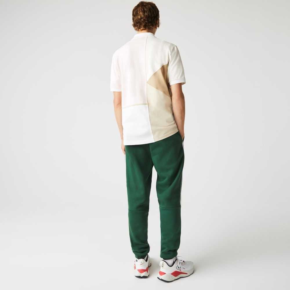 Lacoste Branded Bands Skinny Fleece Jogging Pants Green | ORQI-74589