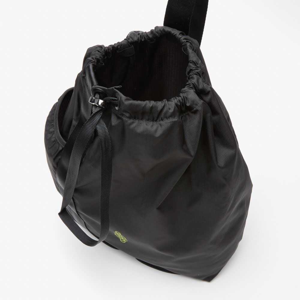 Lacoste Branded Foldable Backpack Noir Lime | THBR-36197