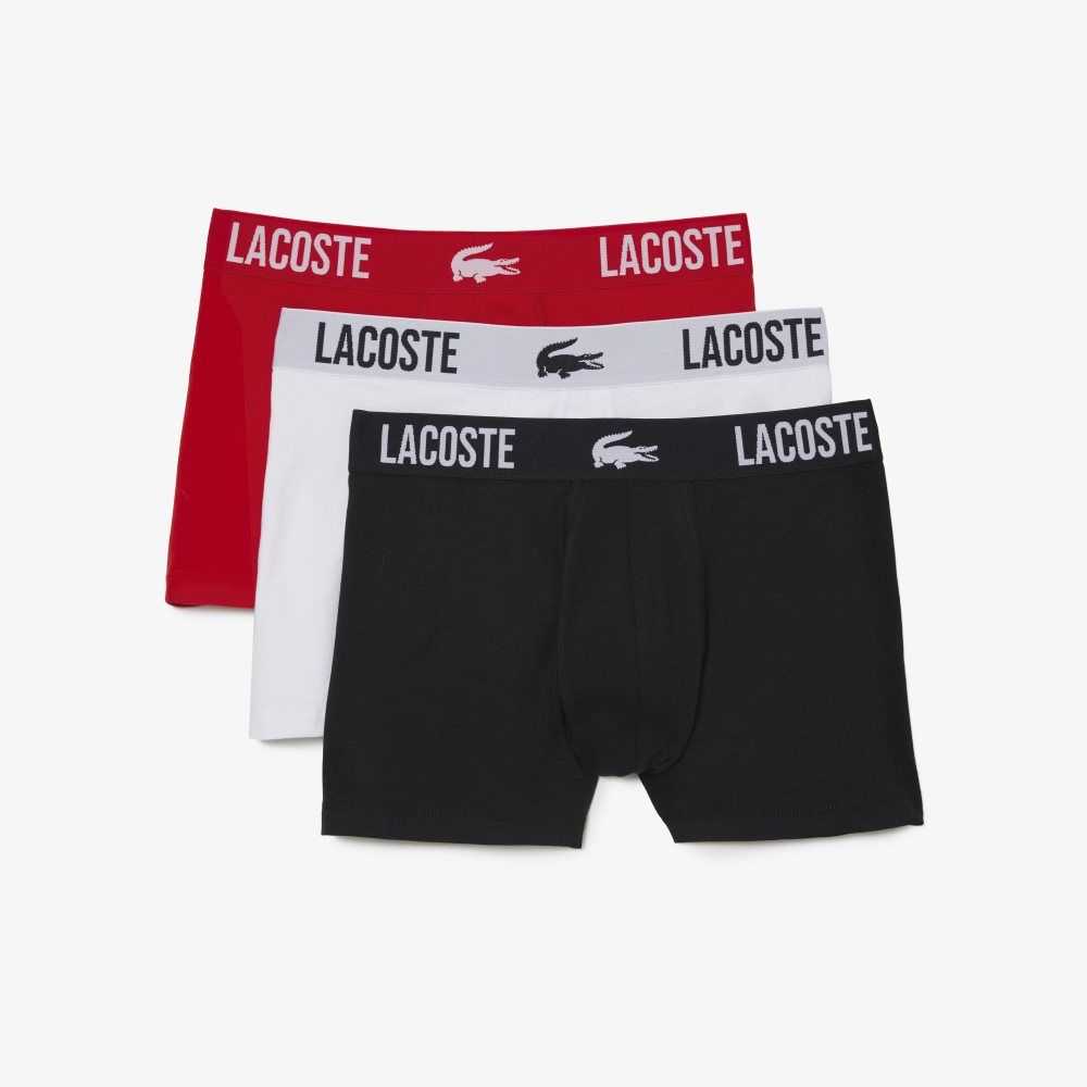 Lacoste Branded Jersey Trunk 3-Pack Tr2 | EOXN-76421
