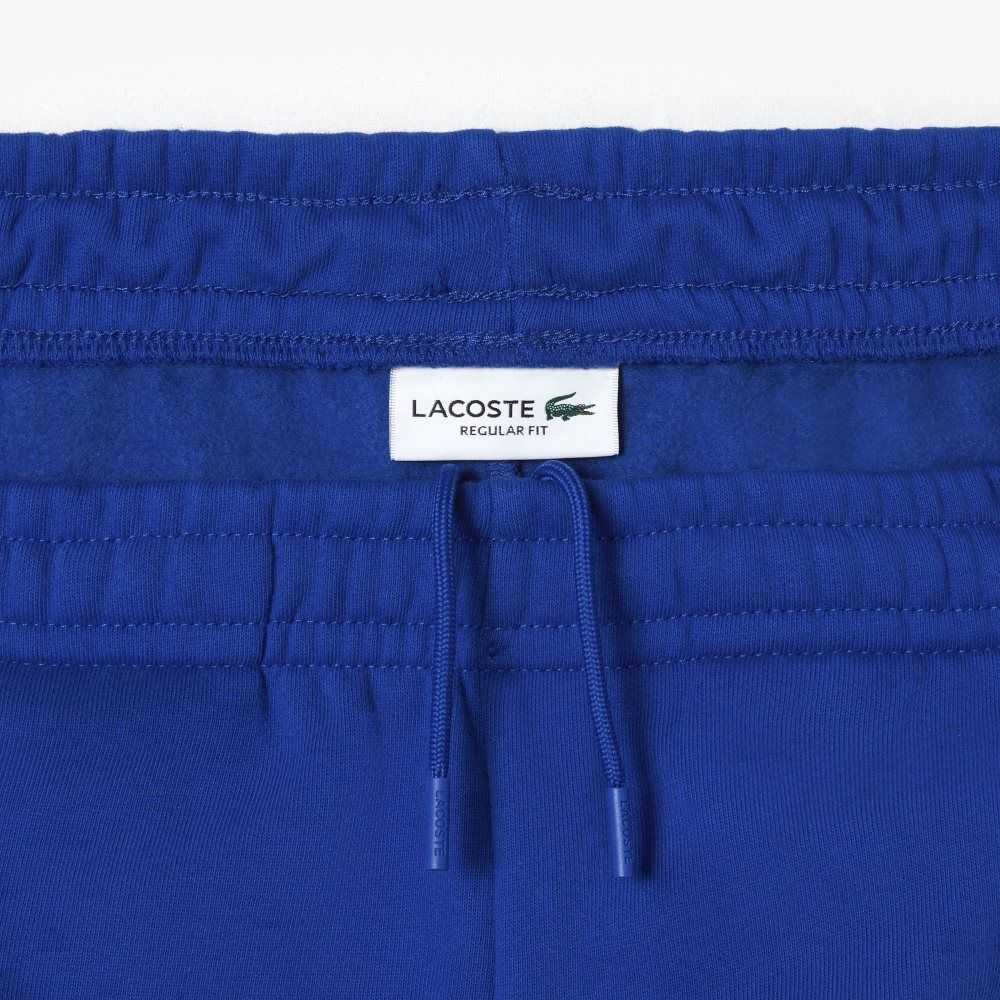Lacoste Brushed Fleece Colorblock Shorts Blue / Navy Blue / White | CDIE-14762