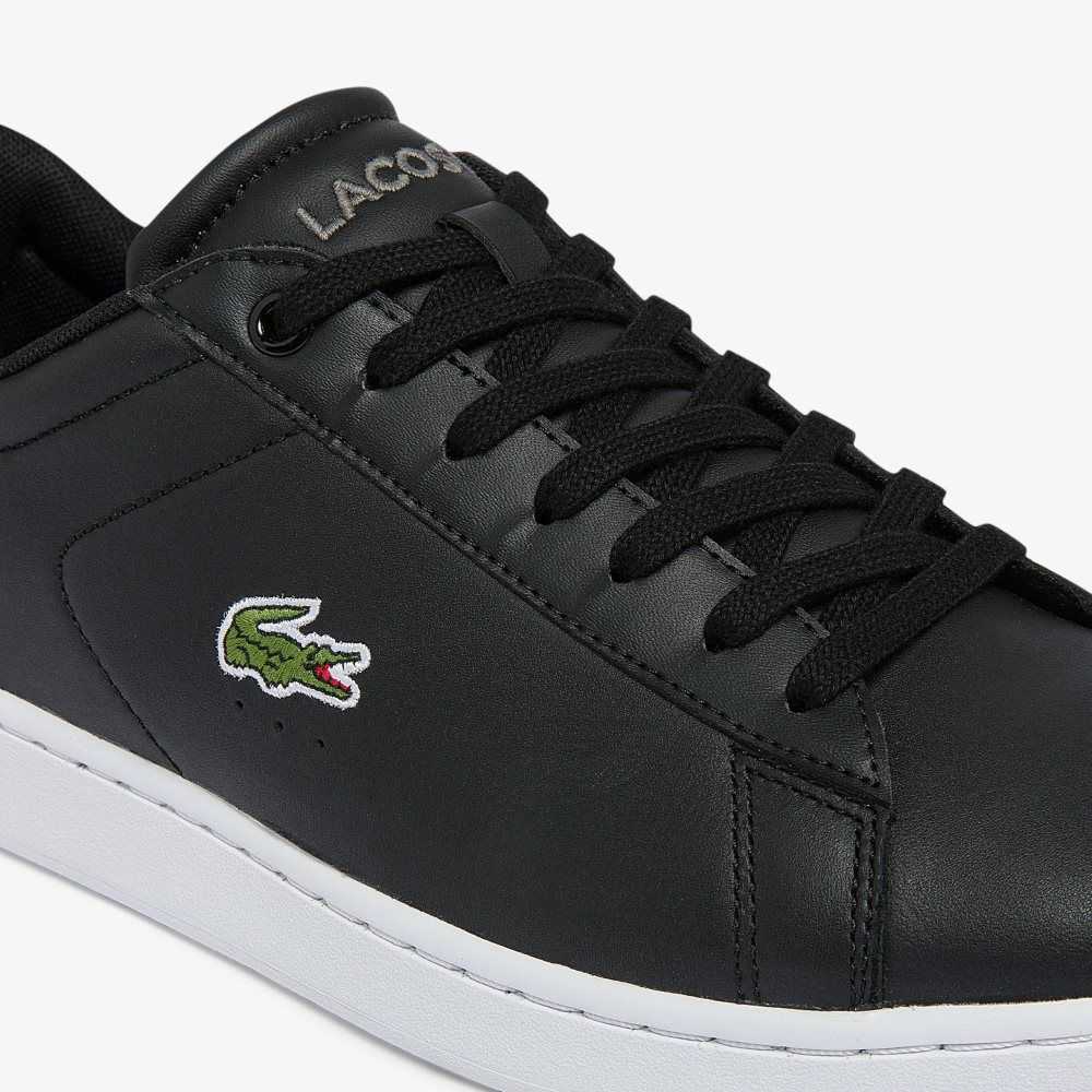 Lacoste Carnaby BL Leather Sneakers Black/White | YHGI-37054